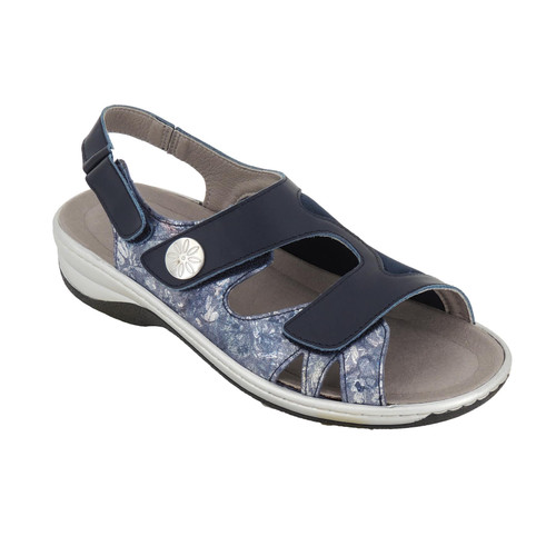 BIOTIME - GRACE NAVY FLORAL MULTI MAT Sizes: 36-41