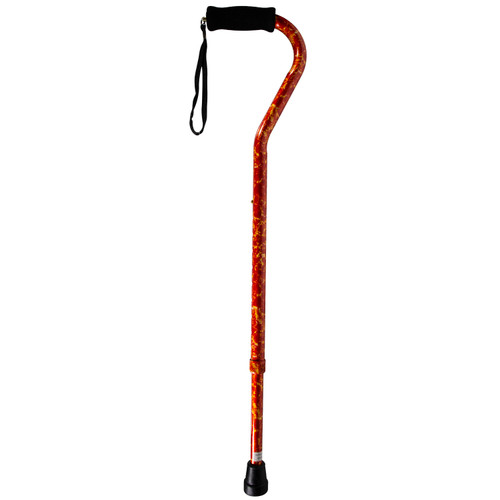 EA/1 ADJUSTABLE OFFSET HANDLE ALUMINIUM CANE, SUN BURST