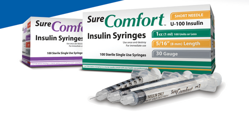 BX/100 INSULIN SYRINGE 31G X 1/4" 1/2cc