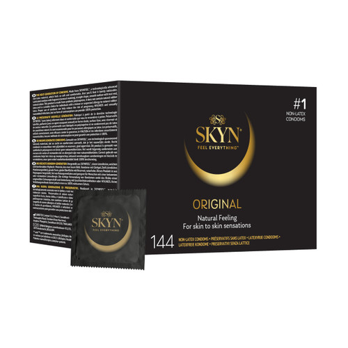 BX/144 SKYN LIFESTYLES CONDOM LUBRICATED LATEX-FREE