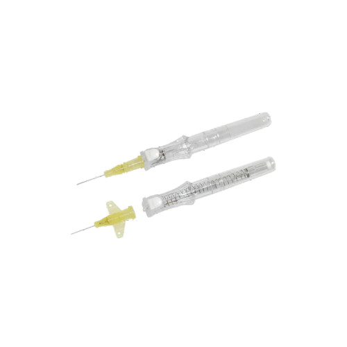 BX/50 INSYTE AUTOGUARD CATHETER 24G x 3/4" NOTCHED NEEDLE PUSH-BUTTON RETRACT UNIVERSAL YELLOW STERILE DEHP/LATEX-FREE BX/50 INSYTE AUTOGUARD CATHETER 24G x 3/4" NOTCHED NEEDLE PUSH-BUTTON RETRACT UNIVERSAL YELLOW STERILE DEHP/LATEX-FREE