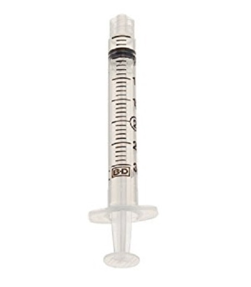 BD 301077 SYRINGE 3cc L/s w/TIP CAP Non-Sterile BULK CA/1600