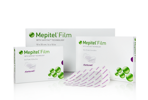 BX/10 MEPITEL DRESSING FILM 6 X 7CM
