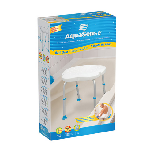 AqS BSeat w/o Back, White, 1EA,2CV,Ret
