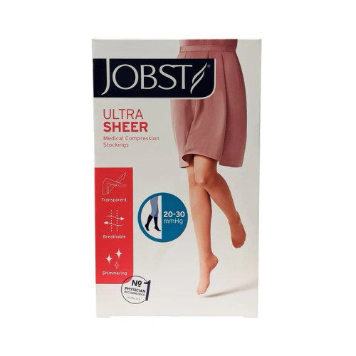 BSN - BSN 7772966 - PR/1 JOBST UltraSheer Knee High Stockings, Closed Toe, Small, Natural, 20-30 mmHg