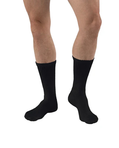 BSN - BSN 6039501 - JOBST SensiFoot,Crew Length Diabetic Stockings, Closed Toe,Small,8-15 mmHg,Black