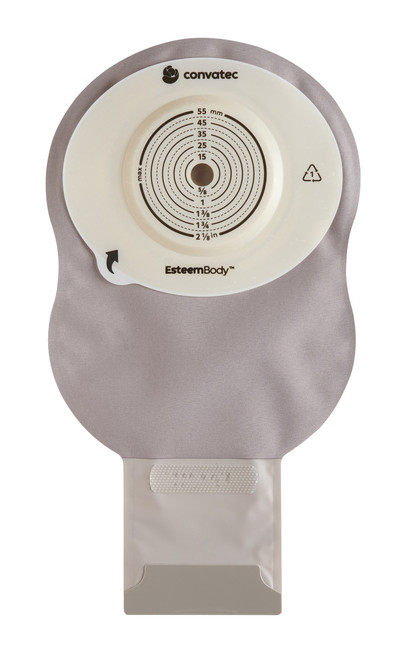 Convatec - SQU 423660 - BX/10 Esteem Body Drainable Pouch opaque w/window/filter Durahesive Pre-Cut 30mm, 7mm-CD 40mm-TL