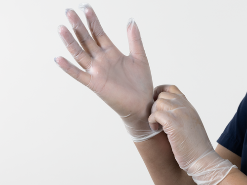 Primed - PM 6-5509 - BX/100 Comfort Vinyl Exam Glove, Powder-Free, Clear, X-Large