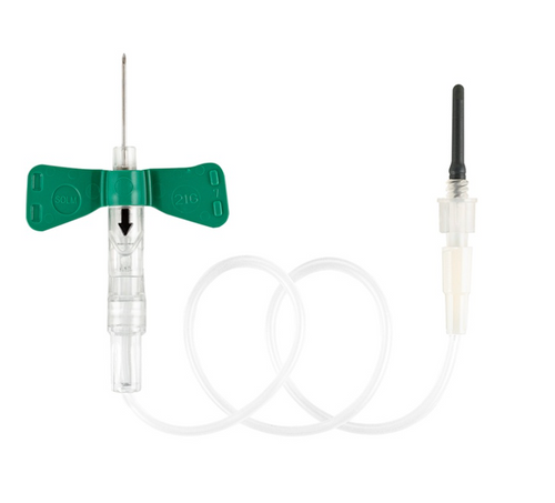 SOL-GUARD Safety Pull-button, Blood Collection Set, 21G, 3/4*12 BX/50