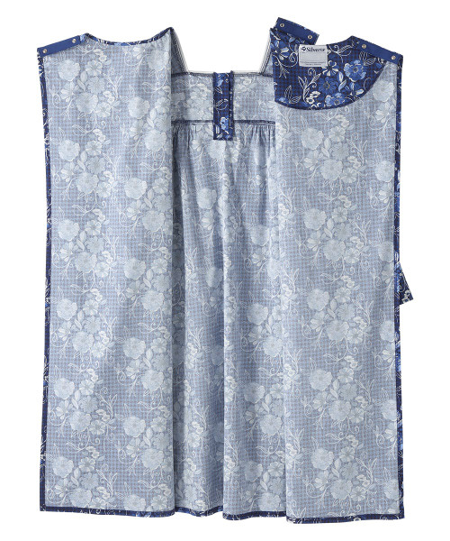 Women's No Peek Open Back Flannel Nightgown Floral Houndstooth