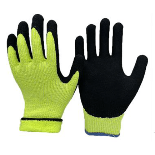 High Performance Polyethylene (HPPE) Thermal Cut-Resistant Gloves with Foam Latex Palm Coat