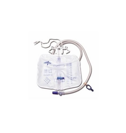 URINARY DRAINAGE BAG 2000ML WITH ANTI-REFLUX TOWER & SLIDE T-TAP DRAIN LUER LOCK LATEX-FREE STERILE CASE/20 EACH