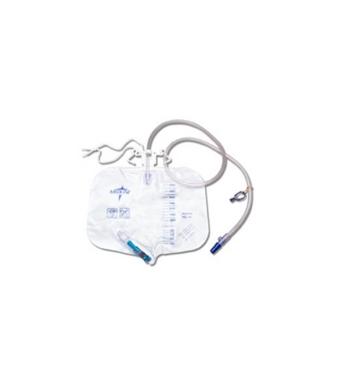URINARY DRAINAGE BAG 4000ML ANTI REFLUX VALVE METAL CLIP DRAIN CASE/20 EACH