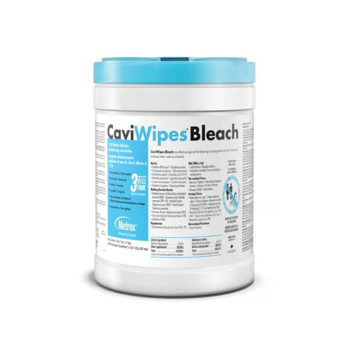 CASE - CaviWipes™ Bleach Disinfectant Wipe CS/12
