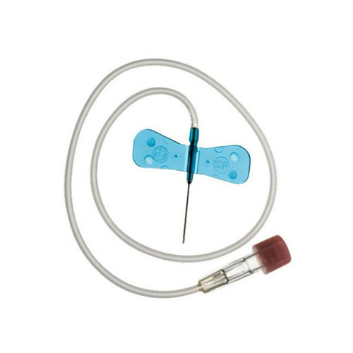 BX/100  IV INFUSION SET WINGED 27G X 0.5IN W/8IN TUBING, REGULAR WALL