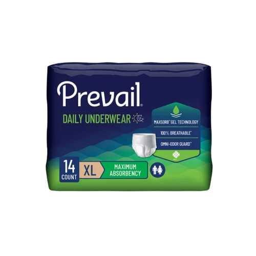 PVS-514 UNDERWEAR PROTECTIVE PREVAIL X-LG SUPER+ 58-68IN CA/4 X 14S P81