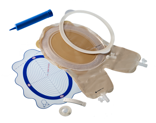 FISTULA & WOUND MANAGEMENT SYSTEM, CUTTING SURFACE 4 1/8" - 6 1/4" (104MM - 159mm) BX/6 (COL-14050)