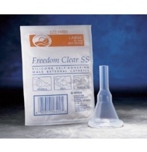 FREEDOM CLEAR SS SELF ADHERING MALE EXT CATH, SIZE 35MM Large BX/100 (COL-505441) FREEDOM CLEAR SS SELF ADHERING MALE EXT CATH, SIZE 35MM Large BX/100 (COL-505441)