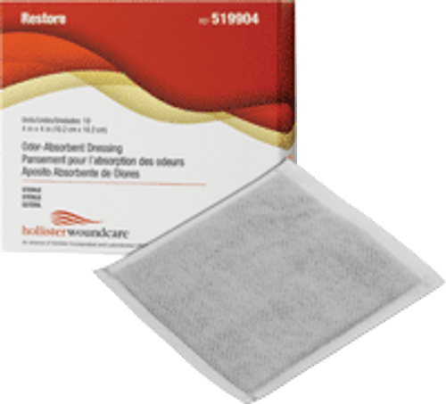 RESTORE 4"x4" ODOR ABSORBENT Dressing BX/10 (HOL-519904)