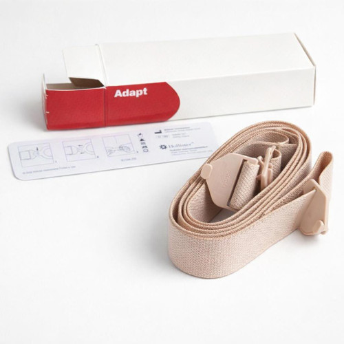 Hollister Adapt Ostomy Belt — Medium (Ref. 7300) — Beige — Fits 23"–43" (58–109 cm) — Three-quarter hero (main listing image)