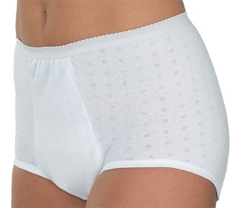 Wearever HDL100-WHITE-2XL-3PK Women's Super Incontinence Panties Washable  Reusable Bladder Control Briefs - Pack of 3