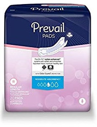 Prevail BC-012 Brief Insert Adhesive Bladder Control 3.5" x 10" Moderate was extra 20/pkg 9pkg/cs