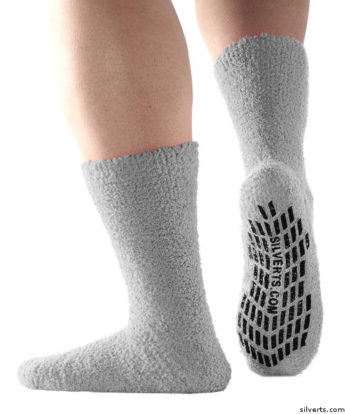 Anti Slip , Fuzzy Gripper Socks , Size 