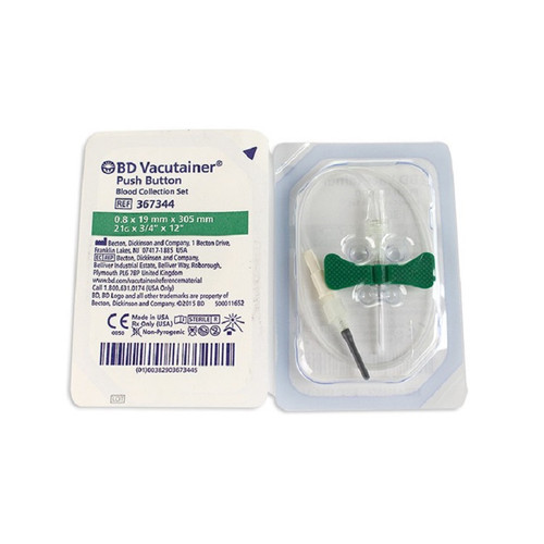 Premium Safety butterfly needles with holder (sterile, activation inside  the vein, non-automatic)