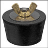 WINTERIZING PLUG #9  WITH BRASS WING NUT