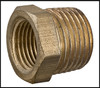 Midland Metal Manufacturing 1/2" X 3/8" MPT X FPT Brass Red Bushing (#28-107)