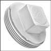 Lasco 3" White Square Head Plastic Plug (#D106-030)