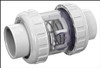 Praher 1-1/2" Double Union 2lb. Teflon Spring Check Valve (#152-CVC-200CR)