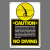 SIGN-"A/G POOL NO DIVING" #40346 #40346