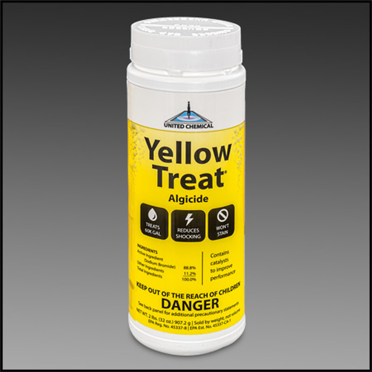  UNITED CHEMICAL YELLOW TREAT ALGICIDE 2 LB BOTTLE