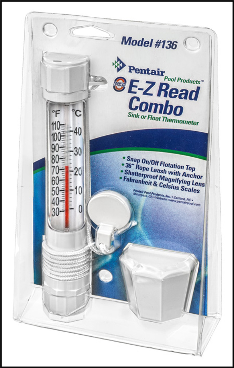 PENTAIR #R141200 E-Z READ COMBO SINK OR FLOAT THERMOMETER