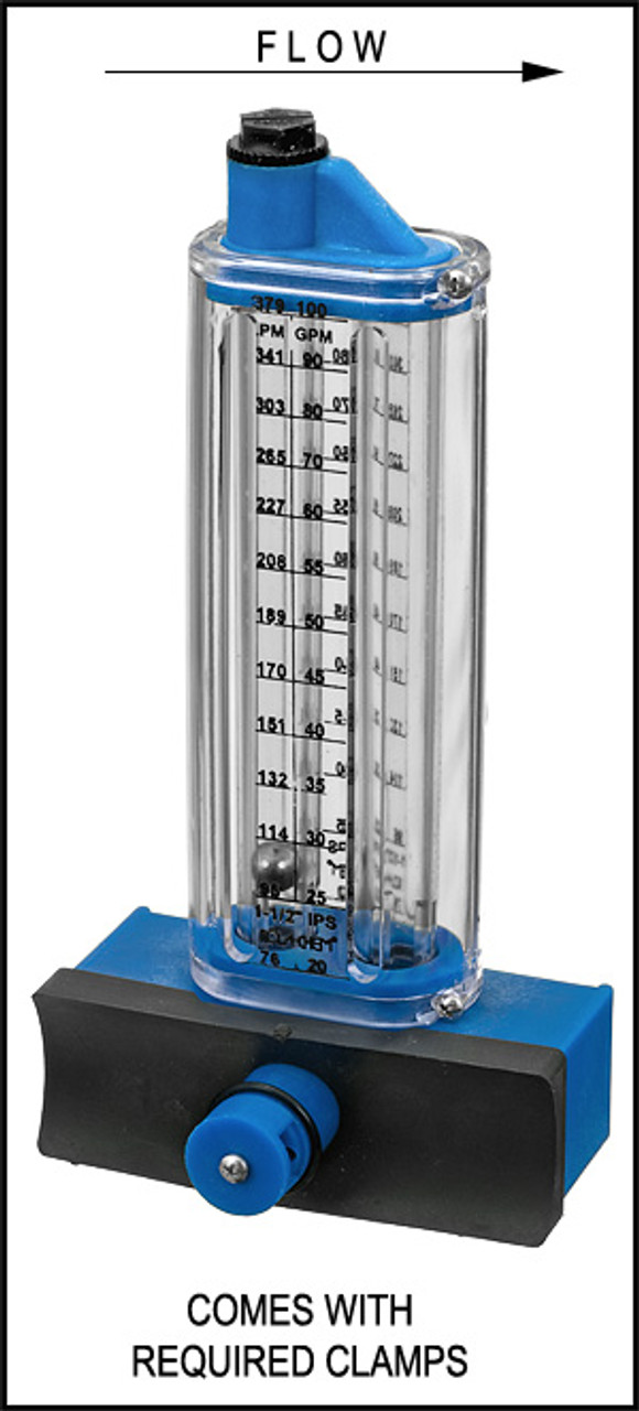 ROLA-CHEM #570341S FLOW METER 25-60 GPM 1-1/2" SIDE MOUNT 