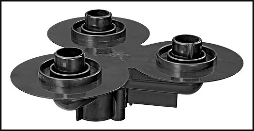 Jacuzzi/Carvin Tri-Clops Round Style Element Manifold Assembly