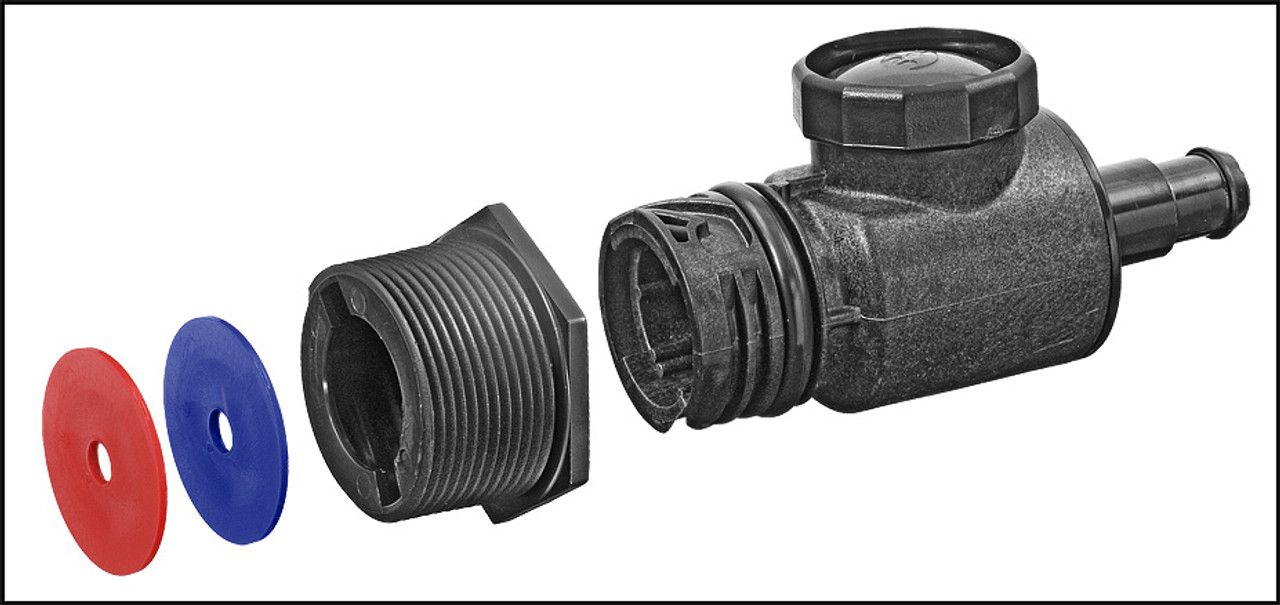Polaris Universal Wall Fitting Connector Assembly (Black) For 380/280 Series Pool Cleaners (#9-100-9005)
