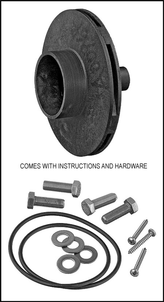 Jandy/Zodiac 1HP Full-Rated 1 1/2HP Up-Rated Impeller For MHP/MHPU Series (#R0340003)