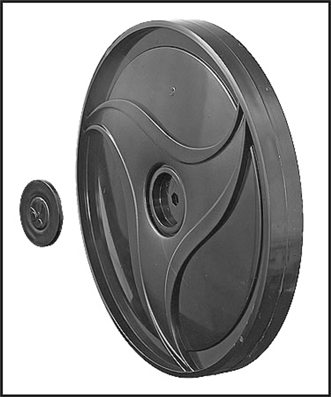 Polaris 360/380 Black Single-Sided Wheel (#9-100-1117)