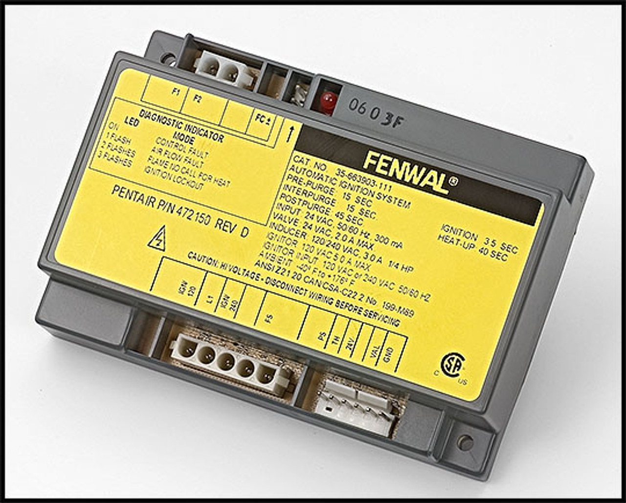 Pentair MiniMax NT TSI/DDTC Heater Module Ignition Control (#472150)