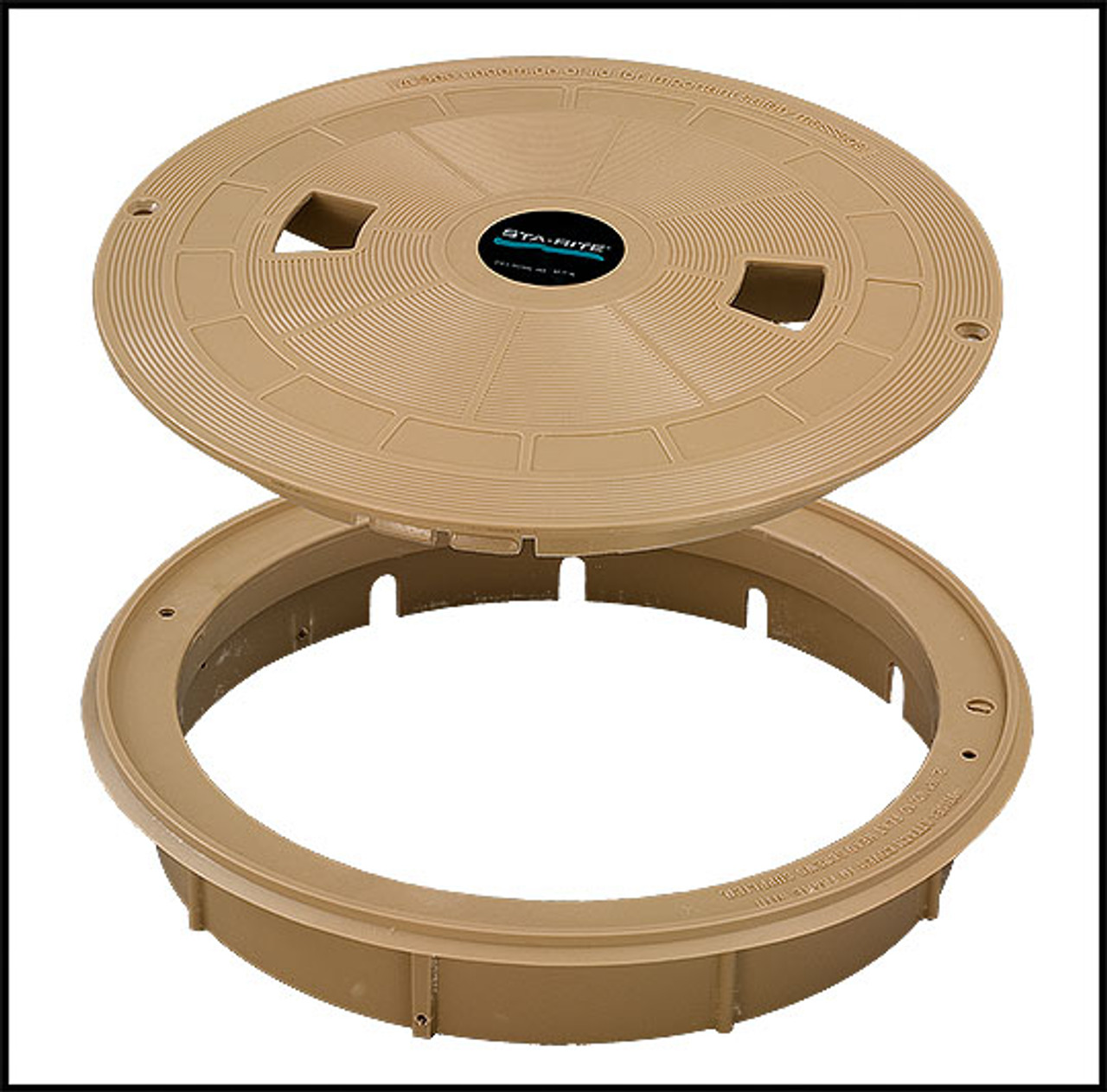 Pentair/Swimquip Tan Lid And Grout Ring Frame Kit (#08650-0159)