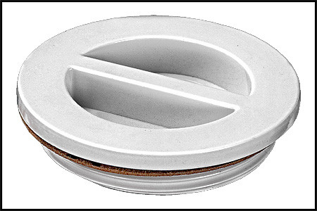 Hayward SP1022B Winter Pool Plug Set (2-Pack) - 1.5" White Flush Plug For In-Ground Pool Returns