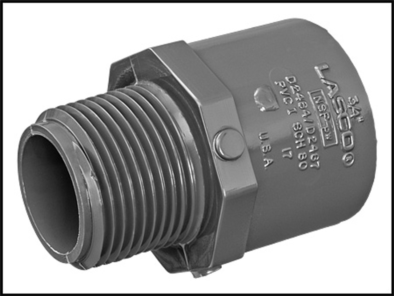 Lasco 3/4" Male Adapter SCH 80 MPT X Slip (#836-007)