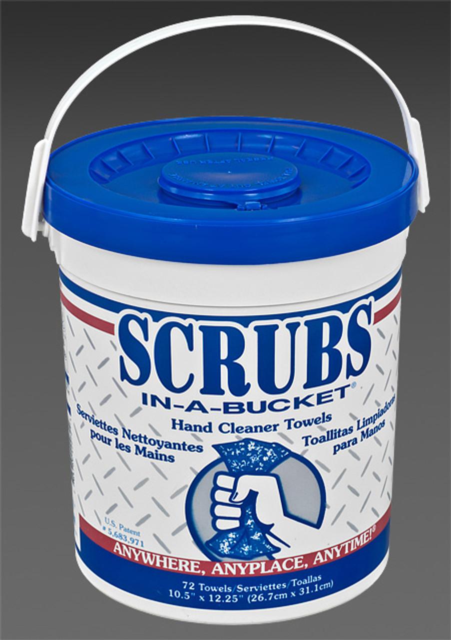 American Granby Inc. 72 Count Scrubs-In-A-Bucket Hand Cleaner (#SCRB72)