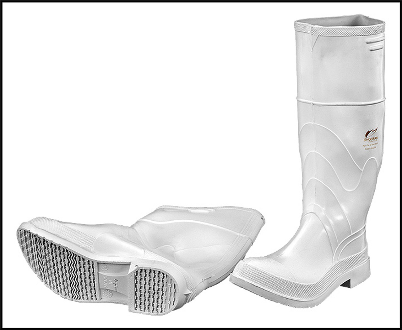Onguard Industries Size 10 Lacrosse Majesty 16 PVC Plain Toe Boots With White PT Safety-Lok Soles (#81011-10)