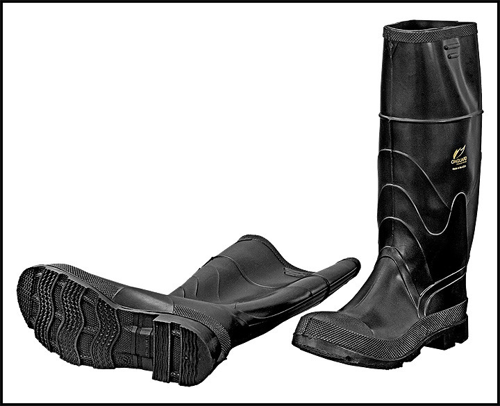 OnGuard Industries Size 8 Majesty 16 Black Rubber Knee Boots (#86605-8)