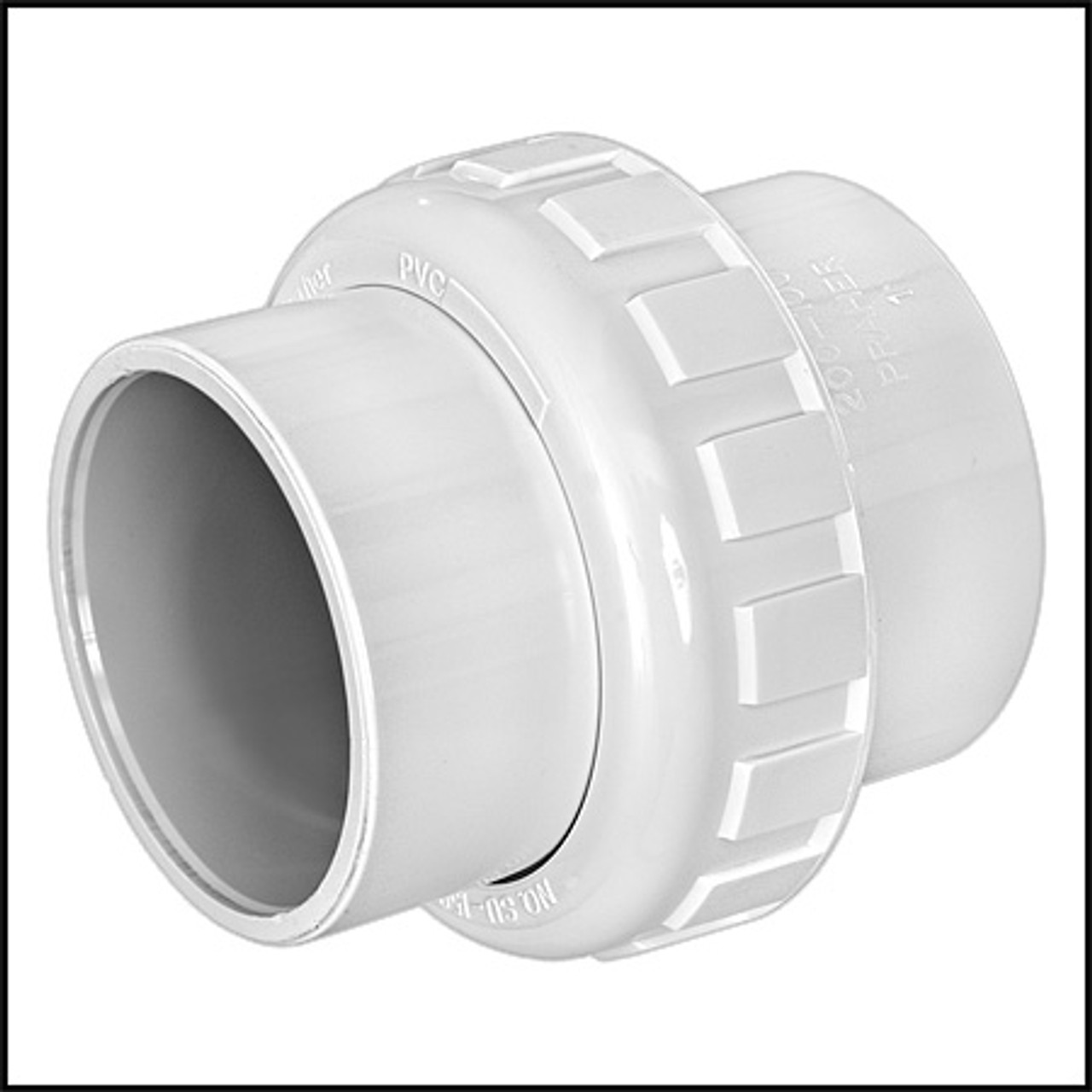 Praher Union 2" X 2" PVC Fitting SCH 40 Slip X Slip (#200-100)