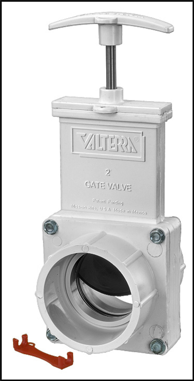 Blue Devil/Valterra 2" S X S White PVC Gate Valve (Substitute V4366) (#6201X)