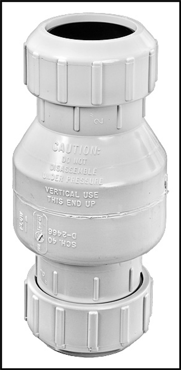 American Granby Inc. 2" PVC Compression Swing Check Valve (#1500-20)